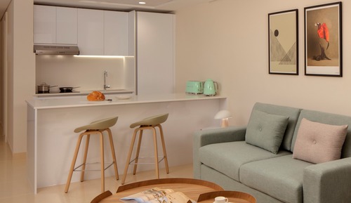 Suite estudio, cocina