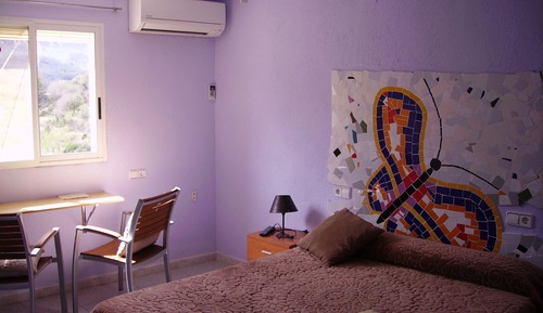 Habitación cuádruple, vistas a la montaña
