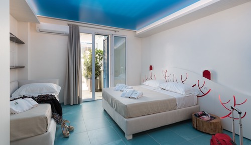 Habitación Deluxe doble, accesible para personas con discapacidad, patio