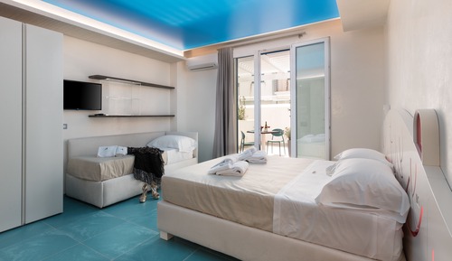 Habitación Deluxe doble, accesible para personas con discapacidad, patio