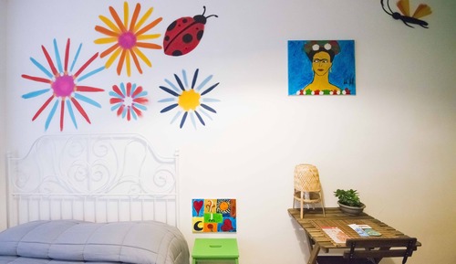 Habitación básica doble, accesible para personas con discapacidad, vistas al jardín