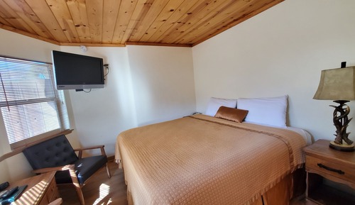 Suite estudio, 1 cama de matrimonio grande, cocina básica