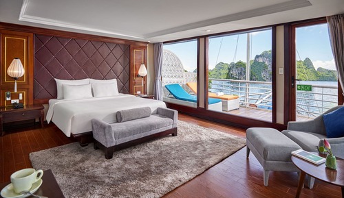 Suite, 1 cama de matrimonio, balcón, vistas a la bahía