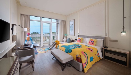 Habitación, 1 cama de matrimonio grande, vistas al mar