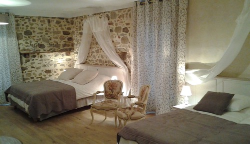 Habitación cuádruple, vistas al jardín