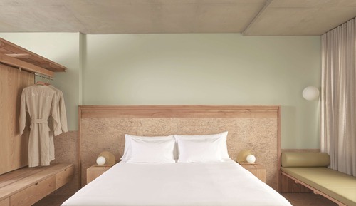 Habitación, 1 cama de matrimonio grande, vistas a la ciudad