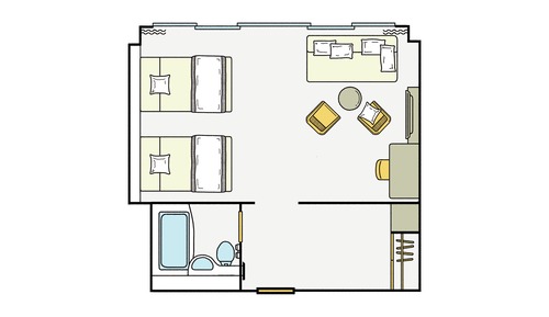 Habitación cuádruple Deluxe, no fumadores (With bath)