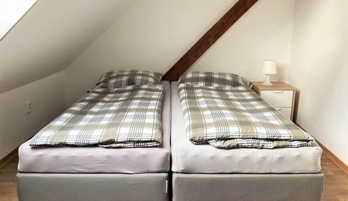 Habitación con 1 cama doble o 2 individuales, frigorífico