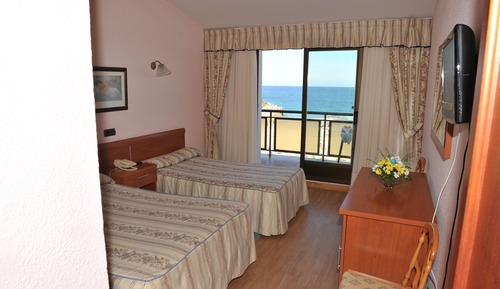 Habitación estándar doble, balcón, vistas al mar
