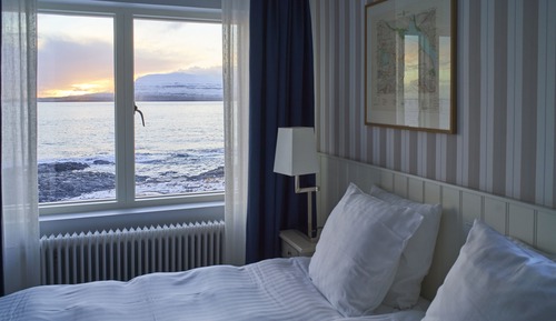 Habitación Deluxe doble, 1 cama de matrimonio grande, vistas al mar