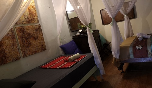 Habitación triple familiar, varias camas, baño privado