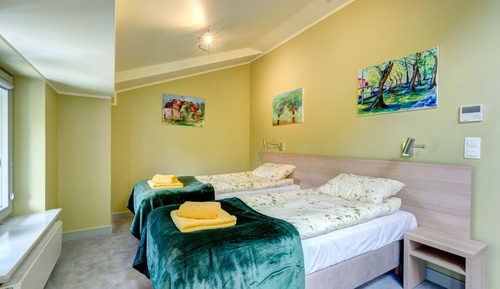 Habitación con 1 cama doble o 2 individuales, accesible para personas con discapacidad