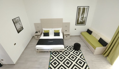 Habitación cuádruple familiar, baño privado, vistas a la ciudad