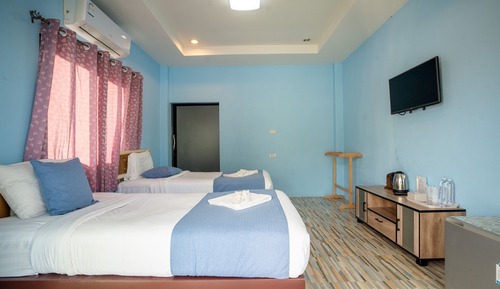 Habitación estándar con 2 camas individuales, vistas al jardín
