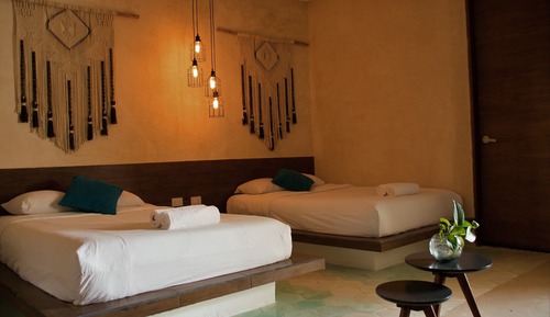 Habitación doble, 2 camas de matrimonio