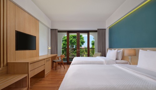 Habitación Deluxe, 2 camas individuales, balcón, vistas al jardín