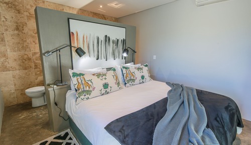 Apartamento familiar, 2 habitaciones, cocina básica, vistas al jardín