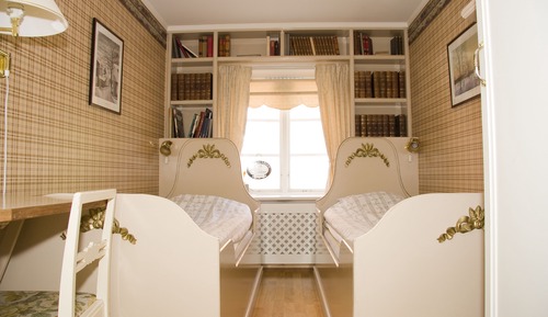 Habitación económica con 2 camas individuales, baño privado