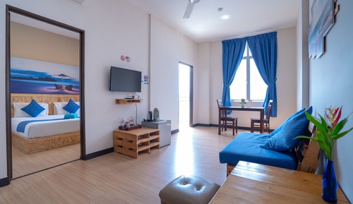 Estudio Deluxe, vistas al mar