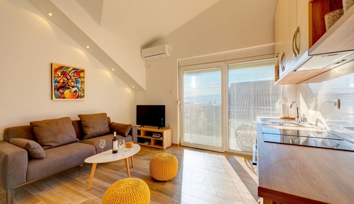 Apartamento, 1 habitación, terraza, vistas al mar