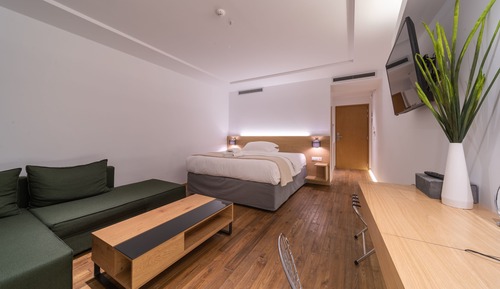 Apartamento Deluxe, balcón