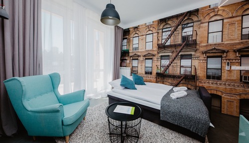 Apartamento exclusivo, 2 habitaciones, terraza, vistas a la ciudad