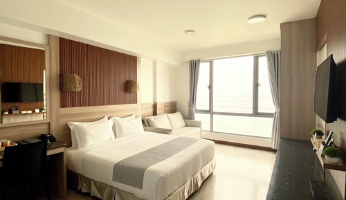 Suite exclusiva, 1 cama de matrimonio, vistas al mar, frente al mar