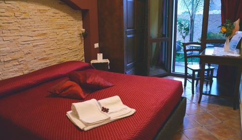 Habitación cuádruple, vistas al jardín