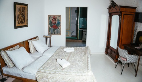 Apartamento romántico, 1 cama de matrimonio grande