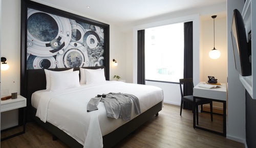 Estudio, 1 cama de matrimonio grande (25)