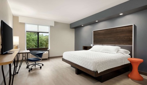 Habitación, 1 cama de matrimonio grande, accesible para personas con discapacidad, bañera