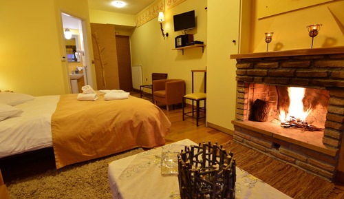Habitación doble superior, chimenea