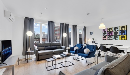 Apartamento Premium, varias camas, patio, vistas a la ciudad (Duplex Downtown 503)