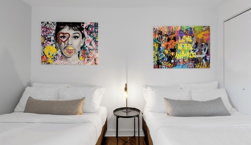 Apartamento superior, 2 habitaciones, patio, vistas a la ciudad (Soho 1)