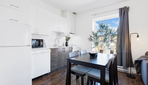 Estudio Deluxe, 1 cama de matrimonio con sofá cama, patio, vistas a la ciudad (Mont-Royal 301)