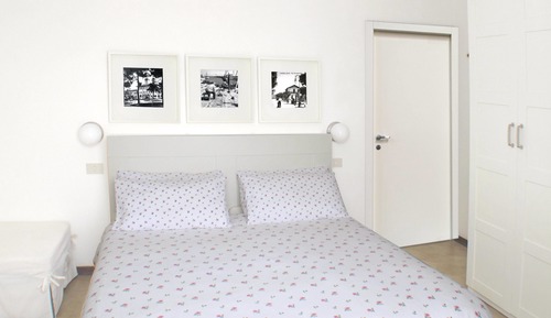 Habitación con 1 cama doble o 2 individuales, vistas parciales al mar