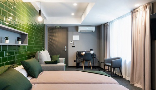 Habitación con 1 cama doble o 2 individuales