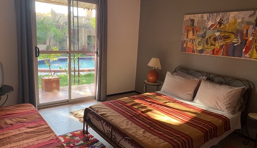 Habitación doble, vistas a la piscina