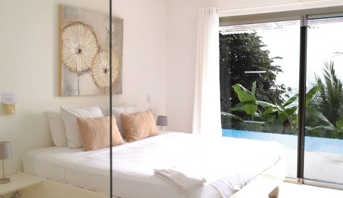 Apartamento Deluxe, piscina privada, vistas parciales al mar