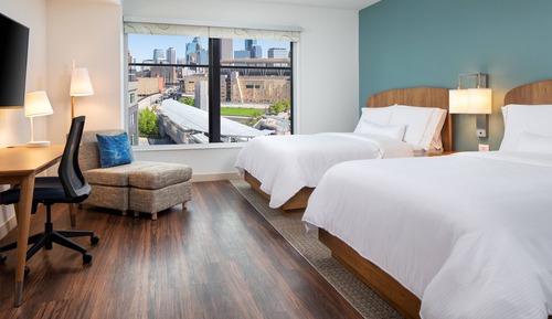 Estudio, 2 camas de matrimonio, no fumadores (Mobility Accessible, Transfer Shower)