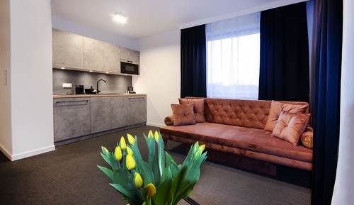 Apartamento Business, varias camas, vistas a la ciudad