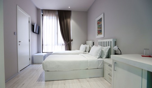 Habitación con 1 cama doble o 2 individuales, accesible para personas con discapacidad