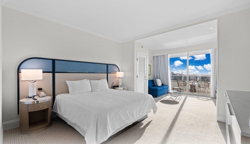 Suite junior, 1 cama de matrimonio grande con sofá cama, balcón, vistas al río