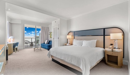 Suite junior, 1 cama de matrimonio grande con sofá cama, balcón, vistas al complejo turístico