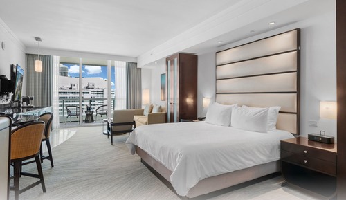Suite junior, 1 cama de matrimonio grande con sofá cama, balcón, vistas al mar