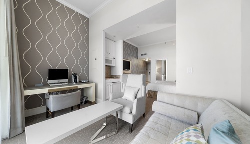 Suite junior, 1 cama de matrimonio grande con sofá cama, balcón, vistas al complejo turístico