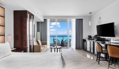 Suite junior, 2 habitaciones, cocina, vistas a la playa