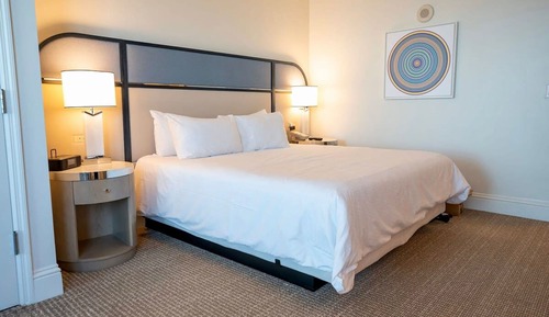 Suite junior, 1 cama de matrimonio grande con sofá cama, balcón, vistas a la playa