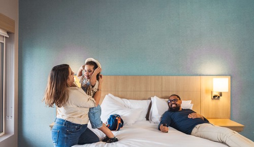 Habitación, 1 cama de matrimonio grande con sofá cama
