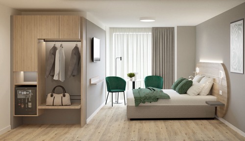 Habitación triple Confort, vistas a la ciudad